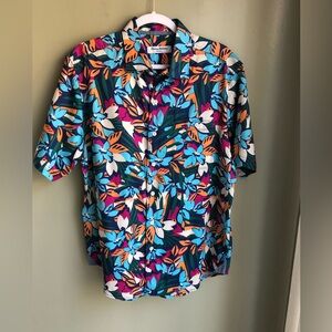 Tommy Bahama Multicolor Floral Casual Button Down Shirt